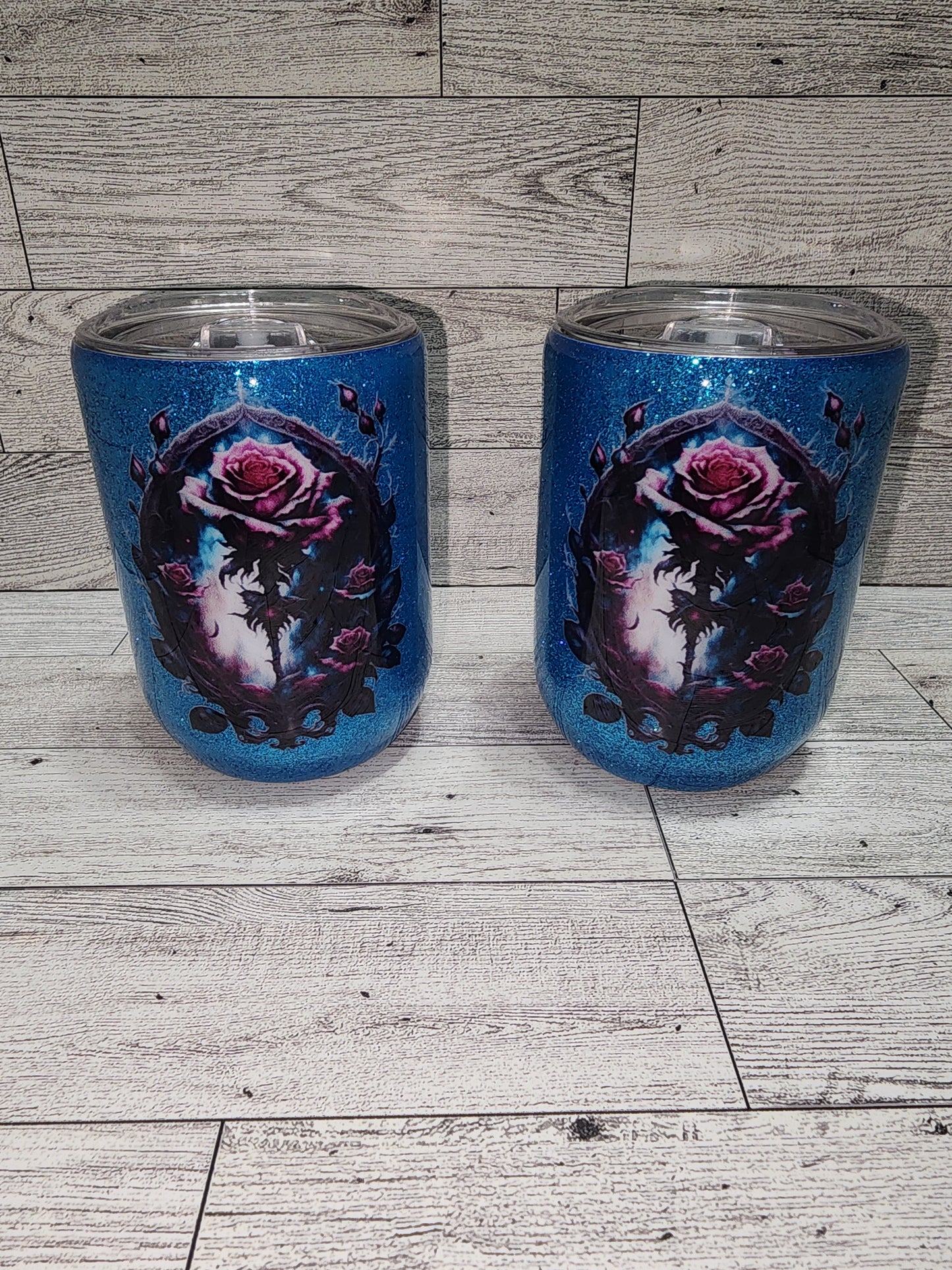 Rose Mirror Wine Set