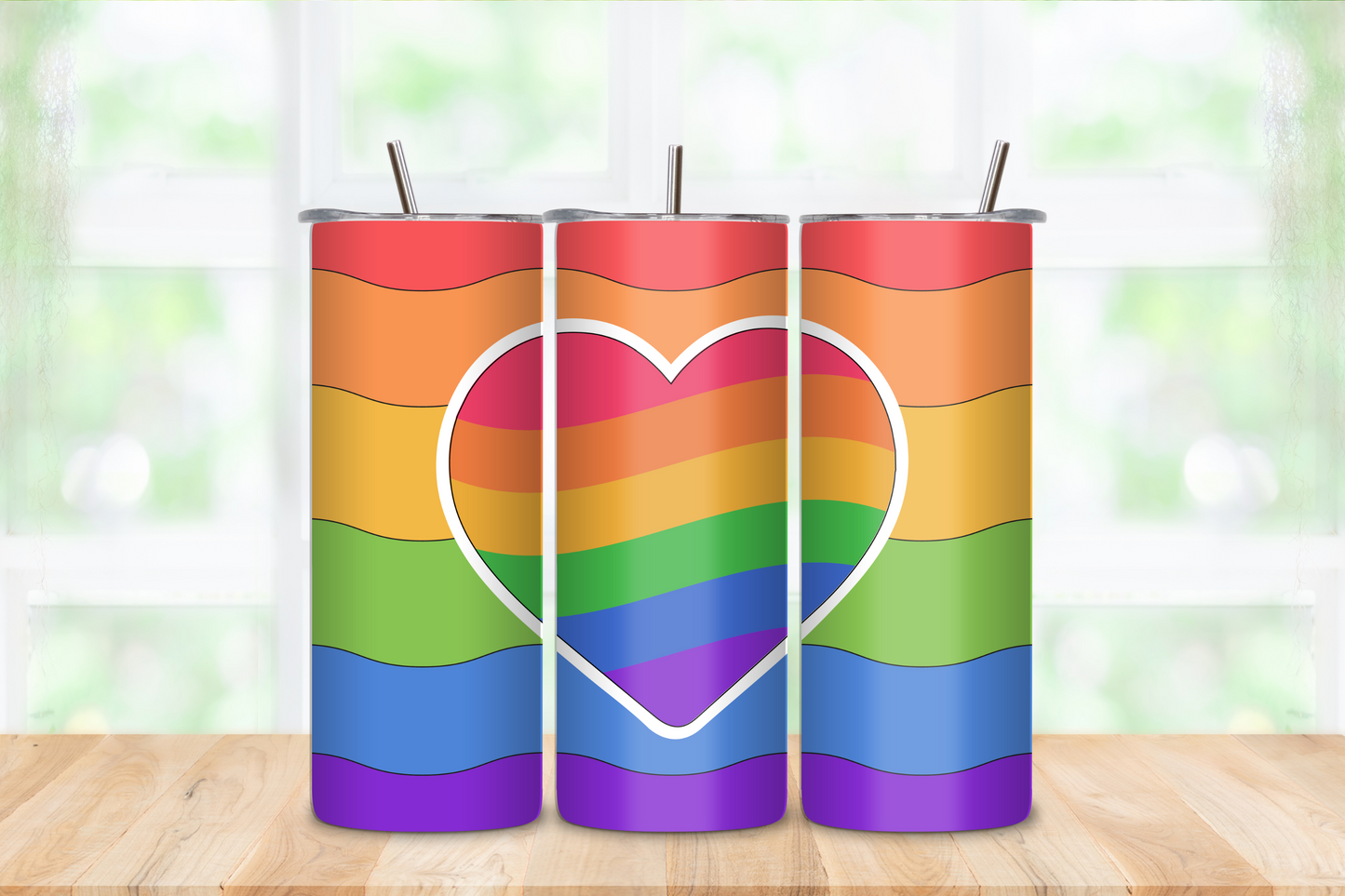 Pride Heart Flags
