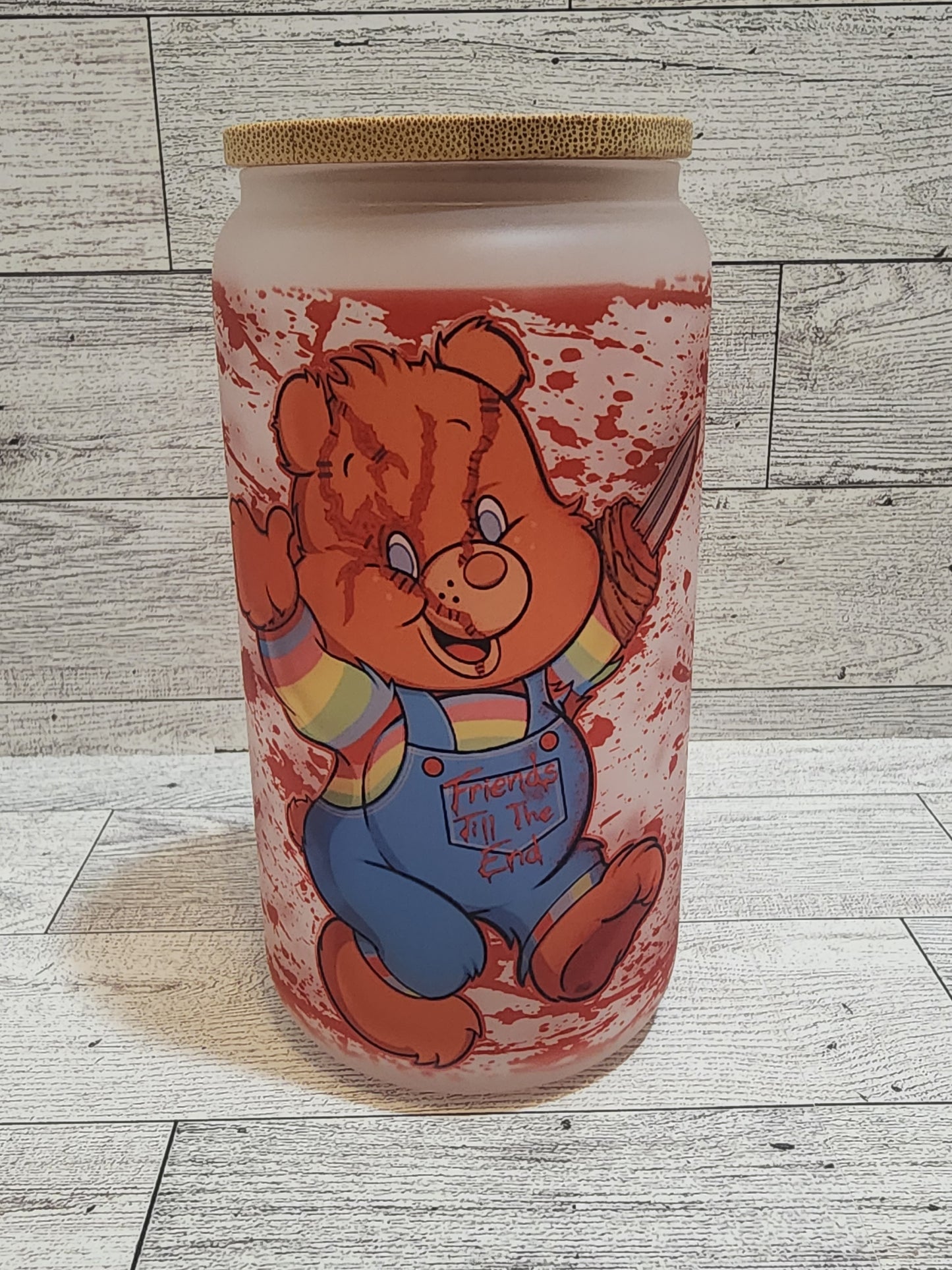 Chucky Bloody Red Foot Bear