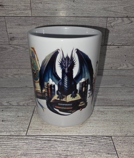 Book Dragon Coffee Mug
