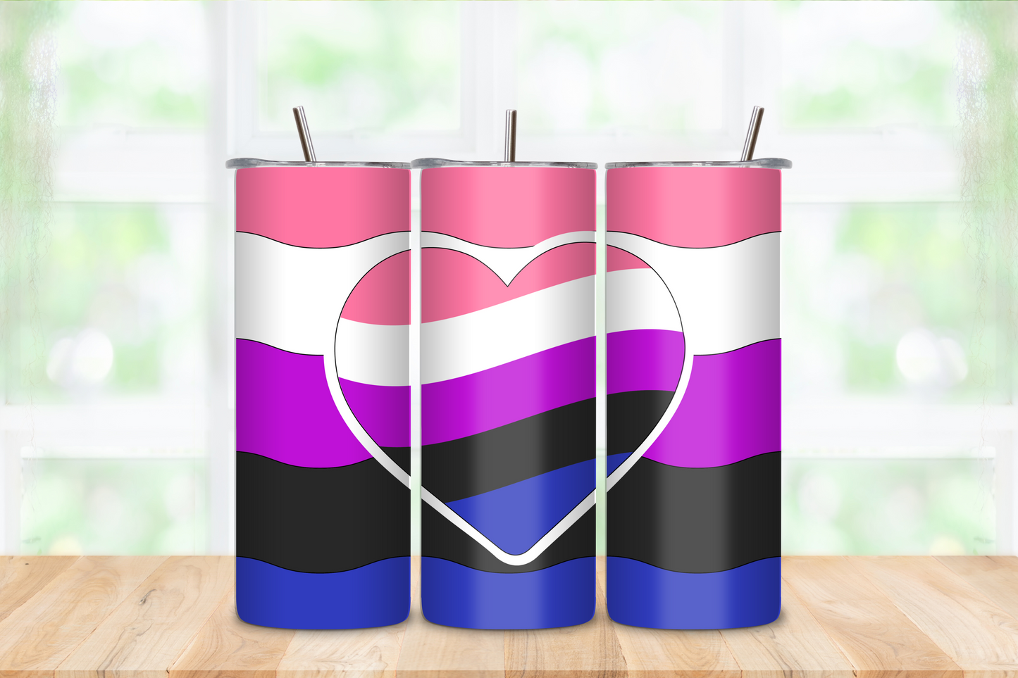 Pride Heart Flags